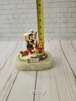 Sculpture Disney Ron Lee Winnie l'Ourson Porcinet Lettres au Père Noël 550/1500