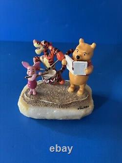 Sculpture Vintage Disney Ron Lee Winnie l'Ourson Signée et Numérotée Très Rare