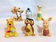 Sears Set 6 Disney Winnie Le Pooh Figurines Céramiques 1970 Mib Mint Ultra-rare