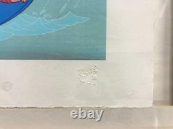 Série 2 de 4 de lithographies vintage Disney Winnie l'Ourson