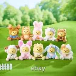 Set complet de 9 peluches MINISO Winnie l’Ourson Naughty Party en boîte surprise, kit artistique, neuf