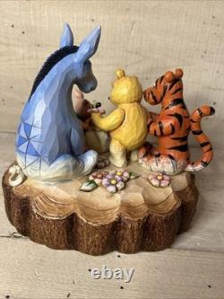 Statue Jim Shore Winnie l'Ourson 'Toi, Moi et le Petit Miel' 4037502 Tradition Disney