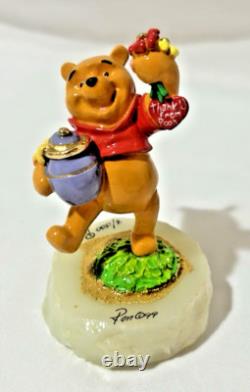 Statue de Saint-Valentin Ron Lee Disney Winnie l'Ourson Merci Amour Pooh 1999 #8/1500