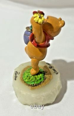 Statue de Saint-Valentin Ron Lee Disney Winnie l'Ourson Merci Amour Pooh 1999 #8/1500