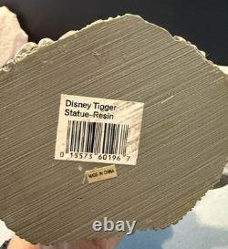 Statue de jardin lourde en figurine Tigger de Disney Cygne Blanc Winnie l'Ourson Rare 9
