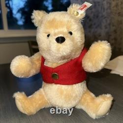 Steiff 355004 Ours en peluche musical Winnie l'Ourson Édition limitée 2000 De 2016 RARE