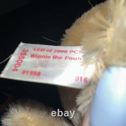 Steiff 355004 Ours en peluche musical Winnie l'Ourson Édition limitée 2000 De 2016 RARE
