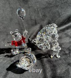 Swarovski Disney Winnie L'Ourson Bourriquet Porcinet Pot de Miel Figurine en Cristal Couleur