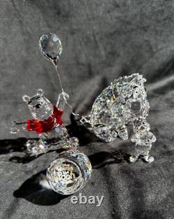 Swarovski Disney Winnie L'Ourson Bourriquet Porcinet Pot de Miel Figurine en Cristal Couleur