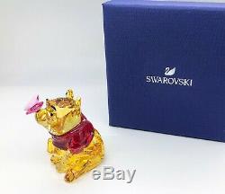 Swarovski Disney Winnie L'ourson Avec Papillon Cristal Figurine Afficher 5282928