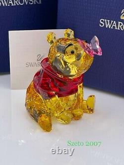 Swarovski Disney Winnie Le Pooh Avec Papillon Mib #5282928
