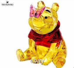 Swarovski Disney Winnie Le Pooh Avec Papillon Mib #5282928