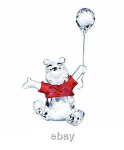 Swarovski Disney Winnie l'Ourson avec Ballon Figurine en Cristal Retraité #905678