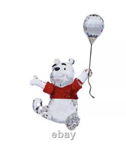 Swarovski Disney Winnie l'Ourson avec Ballon Figurine en Cristal Retraité #905678