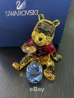 Swarovski Winnie L'ourson Avec Honey Pot 1142889 Nib Rare