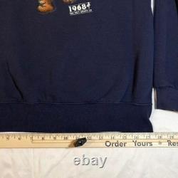 Sweatshirt Crewneck Tigger Vintage des années 1990 Disney Store Bleu Marine Winnie l'Ourson