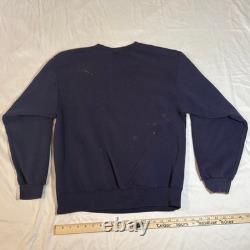 Sweatshirt Crewneck Tigger Vintage des années 1990 Disney Store Bleu Marine Winnie l'Ourson