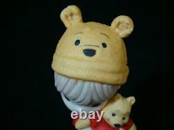 T Precious Moments-disney-boy/girl Withwinnie The Pooh Doll/ears/hat-rare Set Of 2