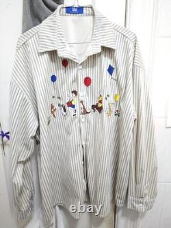Taille XL (neuf) Style Winnie l'Ourson Chemise Brodée (tissu super doux incroyable)