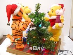 Telco Disney Winnie L'ourson Tigger Piglet Tree Animated Christmas Motionette