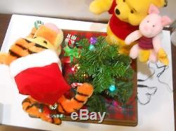 Telco Disney Winnie L'ourson Tigger Piglet Tree Animated Christmas Motionette