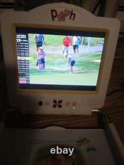 Télévision LCD Disney Winnie l'Ourson Hannspree 9,6 pouces 2005 Boîte d'origine Papier télécommande