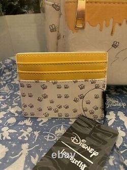 Tn-o Disney Loungefly Winnie L'ourson Lot Mini Card Wallet Sac À Dos Et Clips Photo