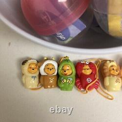 Tomy Disney Winnie Le Pooh Peek-a-pooh Zodiac Collection Dangler Full Set