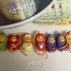 Tomy Disney Winnie Le Pooh Peek-a-pooh Zodiac Collection Dangler Full Set