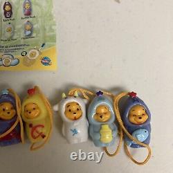 Tomy Disney Winnie Le Pooh Peek-a-pooh Zodiac Collection Dangler Full Set