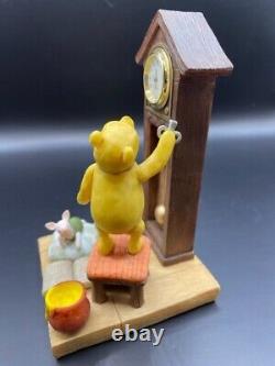 Tres Rare! Benelic Classic Pooh Horloge Caractéristiques Pooh Et Piglet, Horloge Est 5 Tall