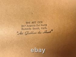 Trois classiques d'art vintage encadrés de Walt Disney 26 X 20 Winnie l'ourson