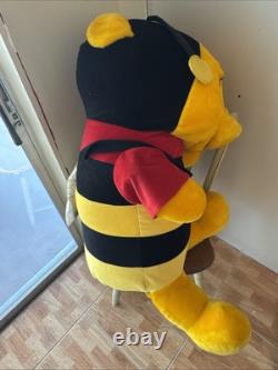 VTG 32 Jumbo Géant Winnie l'Ourson Peluche Disney Abeille Bumblebee Ailes Rare