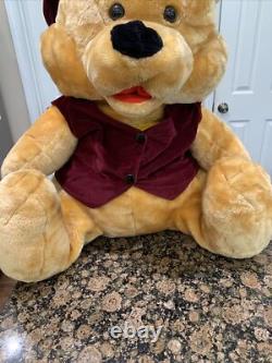 VTG 32 Jumbo Géant Winnie l'Ourson Peluche Disney Renaissance Artiste Rare