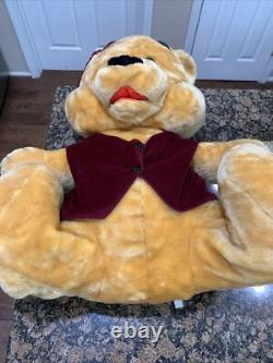 VTG 32 Jumbo Géant Winnie l'Ourson Peluche Disney Renaissance Artiste Rare