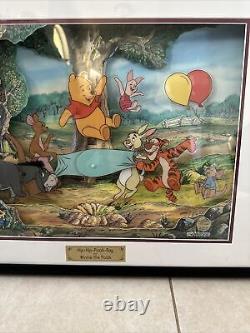VTG. Image murale Disney Animation Hip Hip Pooh Ray #1241 sur 7500 RARE