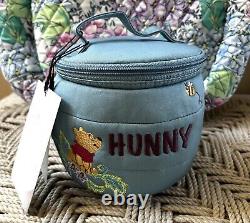 Vera Bradley Disney Winnie The Pooh Blue Hunny Pot Honey Jar Cosmétique Cas T.n.-o.