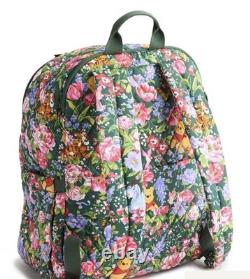 Vera Bradley Disney Winnie l’Ourson Sac à dos Bancroft grand format Printemps ? Neuf avec étiquette