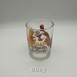Verres à boire Vintage Winnie l'ourson - Ensemble de 7 verres en verre avec erreur du Japon