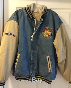 Veste Boutonnée En Jean Unisexe Vintage Winnie L'ourson Disney Des Années 90 - Capuchon Amovible