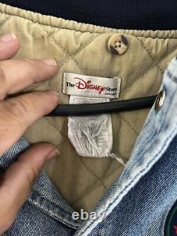 Veste bombardier universitaire Winnie l'ourson Disney VTG XL en détresse XXX l'a portée