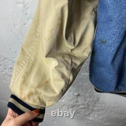 Veste bomber varsity en denim Winnie l’Ourson Disney vintage des années 90
