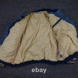 Veste varsity vintage Disney Winnie l’Ourson pour homme XL bleue 100 Acre Hunny