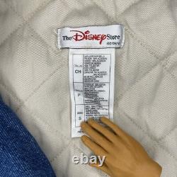 Veste varsity vintage Winnie l'Ourson bomber en denim Disney crew loyal et rare
