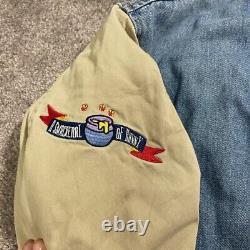 Veste vintage Winnie l'ourson des années 90 XXxtentacion Rap Denim Varsity Bomber taille Large