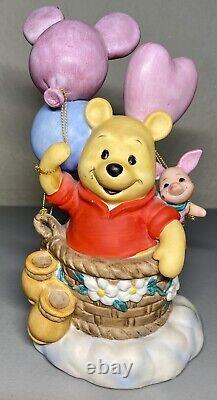 Vintage 1992? Disney Store Winnie The Pooh & Piglet 8 Boîte À Musique Figurine Japon