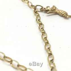 Vintage 9ct Or C. 1980 Winnie L'ourson Belcher Charm Bracelet 7 Pouces