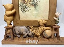 Vintage Charpente Disney Winnie The Pooh Tigger Eeyore Piglet Cadre Photo Rare