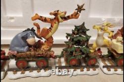 Vintage Danbury Mint Winnie The Pooh Christmas Train Disney Pooh's Express