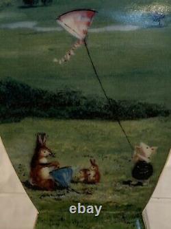 Vintage Disney Goebel Pooh Saisons Spring Kite Vase Volant Winnie Le Pooh